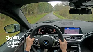 2020 BMW 420d XDRIVE 190 HP POV TEST DRIVE