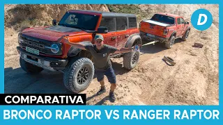 Comparativa 4x4 ¡al límite!: Ford Bronco Raptor vs Ford Ranger Raptor | Prueba | Diariomotor [E2-3]