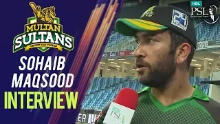 Sohaib Masood Interview | Peshawar Zalmi Vs MUL Sultans | Match 16 | 6th March | HBL PSL 2018|M1F1