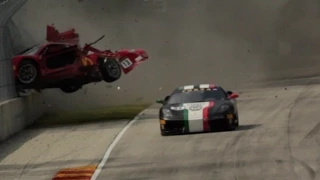 CCR Ferrari Challenge Crash At Road America 2015