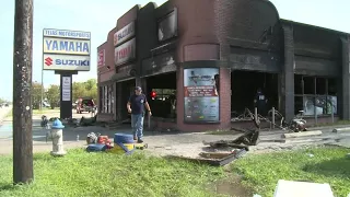 Fire destroys dealership