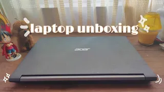 SUB) unboxing my new laptop 👩‍💻: Acer Aspire 7 Ryzen 5 |✨aesthetic✨