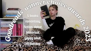 Goodreads winner choice awards 2023 / read with me 5 books (spoiler free)