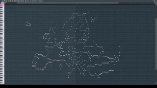 Musical Map of Europe (Midi Art)