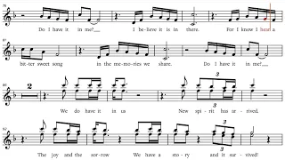 ABBA - I Still Have Faith In You, C-Instrument Play-along.  (new Abba song as of 2021)