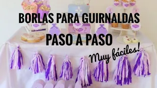 Cómo hacer borlas de papel para guirnalda decoración de mesa!