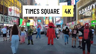 🗽NYC 🇺🇸 walk Summer | 4K Times Square Manhattan 2022