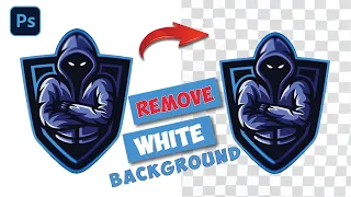 How to remove white background from a logo photoshop tutorial | let's design