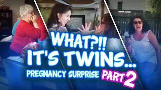 It's Twins Part 2!! Funny & Touching Twins Pregnancy Reveal Surprise Compilation