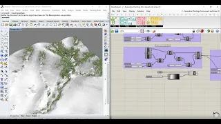 Grasshopper 10: Generative Plantings based on aspect and slope values