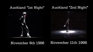 Michael Jackson Billie Jean Auckland *1st and 2nd Night* Comparison