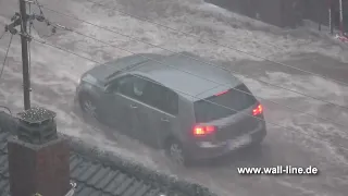 Altenbach versinkt in den Regenfluten