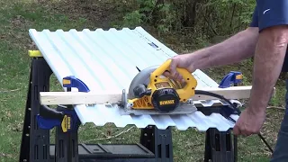 How to Cut Corrugated Roofing Panels