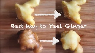 Best way to Peel Ginger | One Minute Kitchen Hacks | RecipesRSimple