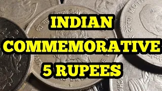 India's 5 Rupee Commemorative coins