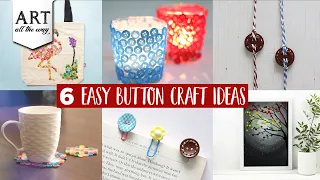 6 Easy Button craft Ideas | Best out of waste ideas | Handmade crafts