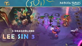 TFT Hyper Roll: 3 Star Lee Sin 5 Dragonlord