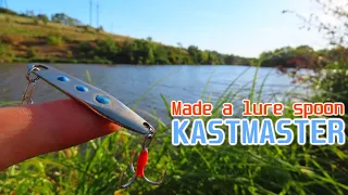 DIY homemade lure spoon Kastmaster for catching predatory fish