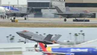 2x F-35A Lightning II’s takeoff from LGB 5-20-24