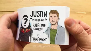 Justin Timberlake's Halftime Surprise (a flipbook)