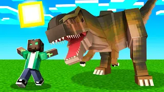 MINECRAFT pero VIAJAMOS en el TIEMPO! 🦖😱 MINECRAFT ALEATORIO