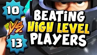 HOW to BEAT HIGHER LEVEL PLAYERS on LADDER! - CLASH ROYALE