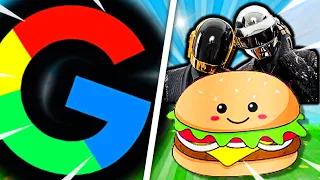 Harder Better Faster Whopper but every word is a google image