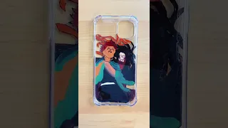 I painted Tanjiro and Nezuko 😏 anime phone case