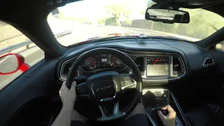 2016 Dodge Challenger SRT Hellcat 6 Speed Manual 4K POV Drive!