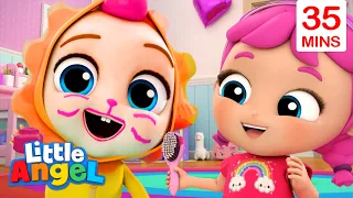 This is the Way We Play Dress Up + more songs | Little Angel Kids Songs & Nursery Rhymes