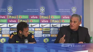 Tite defende e leva Neymar às lágrimas em entrevista