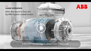 The world's first IE5 SynRM liquid-cooled motor