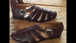 classic leather sandal  making