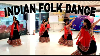 INDIAN FOLK DANCE ♥️  Rangeelo Mharo Dholna || Chogada || Channe Ke Khet || Dhanashree Kurup