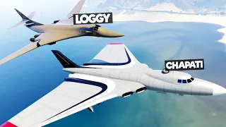 LOGGY LANDING BIGGEST PLANE ON MY BIGGEST PLANE | GTA 5