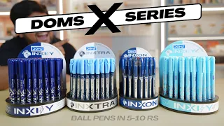 DOMS Ball Pens for 2024| 5-10 Rs | Inxify, Inxtra, Inxon , Inxify Softy | Student Yard 🔥