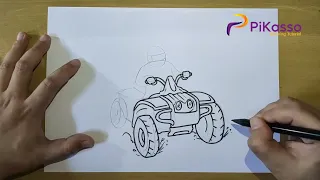 How to Draw a Quad Easy step by step