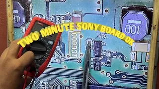 HOW TO REPAIR  SONY LED TV NOT INDICATOR ￼