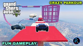 [Hindi] GTA V | Fun Crazy Parkour Me Kisko Milega DNF?