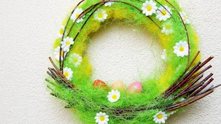 DIY Easter wreath / Very Easy to Make/очень простой / Пасхальный венок