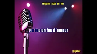 requiem pour un fou...de JOHNNY HALLYDAY ma version en karaoke