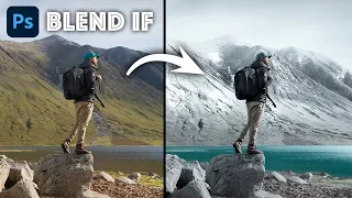 PHOTOSHOP BLEND IF - Turn SUMMER into WINTER! (2021)