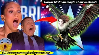 The magician Harley turns Half Human-Bird, making the judges very panic | American Talent Show 2023