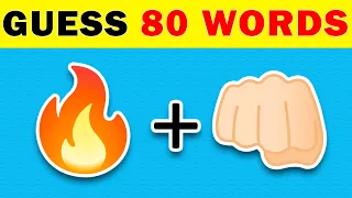 ▶️Guess 80 words by emojy 🔥🔑👁 Only 1% can get it in 10 seconds ⏰Quiz