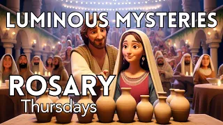 Pray the LUMINOUS mysteries of the ROSARY with LITANY: Marian CATHOLIC devotions | Rosary Thursday