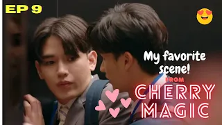 Cherry Magic EP 9 | Reaction to Achi's revelation scene 😍 Karan x Achi  TayNew | Thai BL #drama #bl