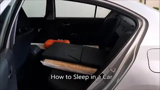 How to Sleep in a Car - Honda Accord Car Camping