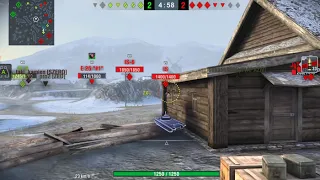 DRACULA WOT BLITZ MASTER VS TIER 8 4 KILLS 1351 XP