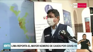 Lima reporta el mayor número de casos por COVID-19