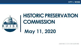 Historic Preservation Commission - 5/11/2020